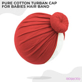 Compact and Stylish Baby Cap (Bun Red)